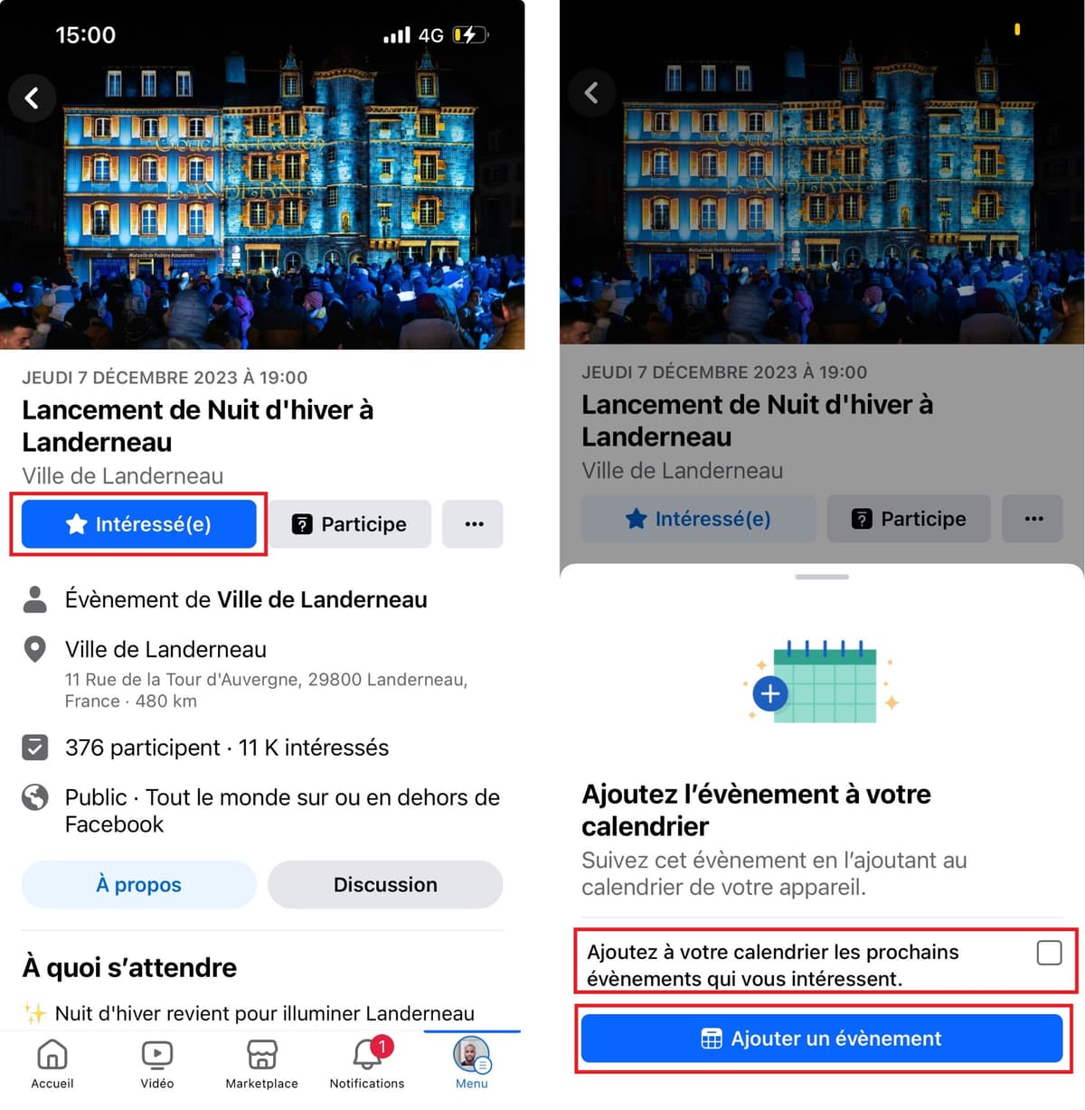 Facebook comment transférer vos évènements vers les calendriers