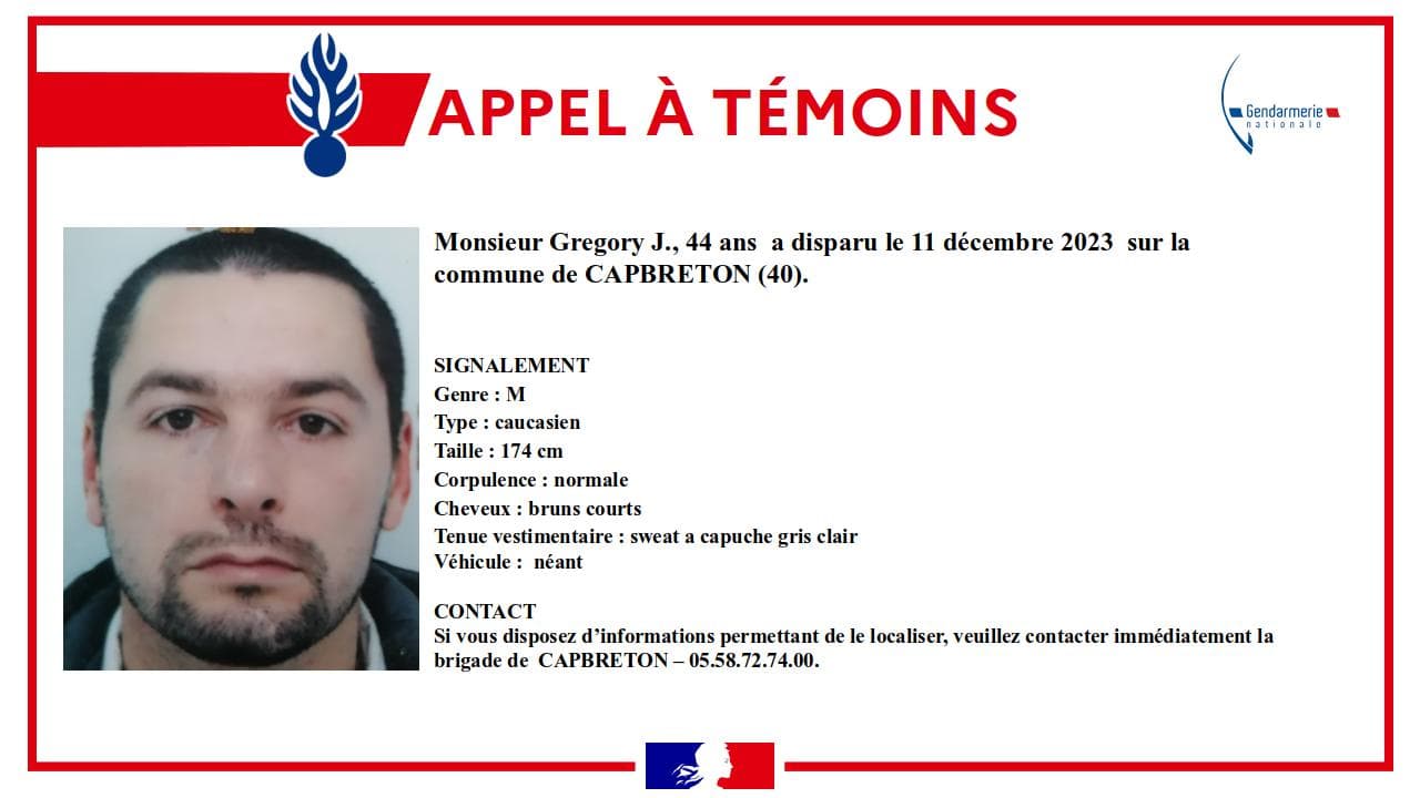 Landes Un Appel T Moin Lanc Apr S La Disparition D Un Homme De