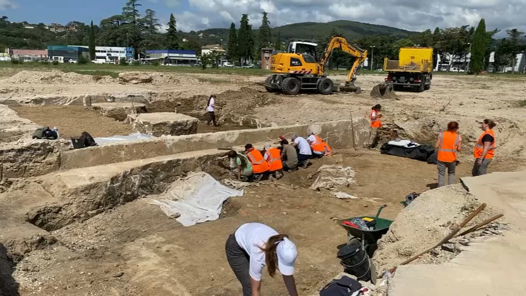 Draguignan des fouilles archéologiques organisées sur le site de l