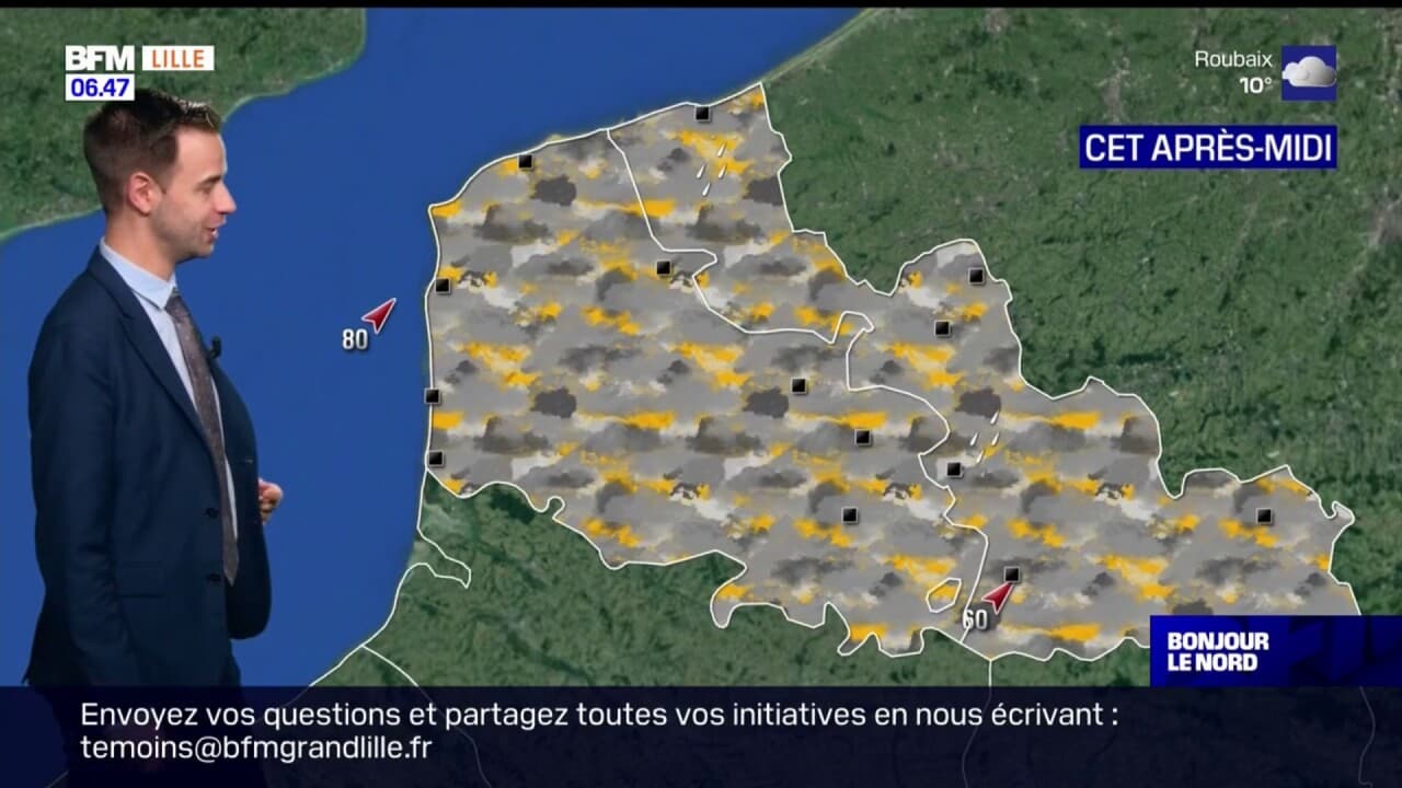 M T O Nord Pas De Calais Un Ciel Gris Et Un Temps Venteux Jusqu