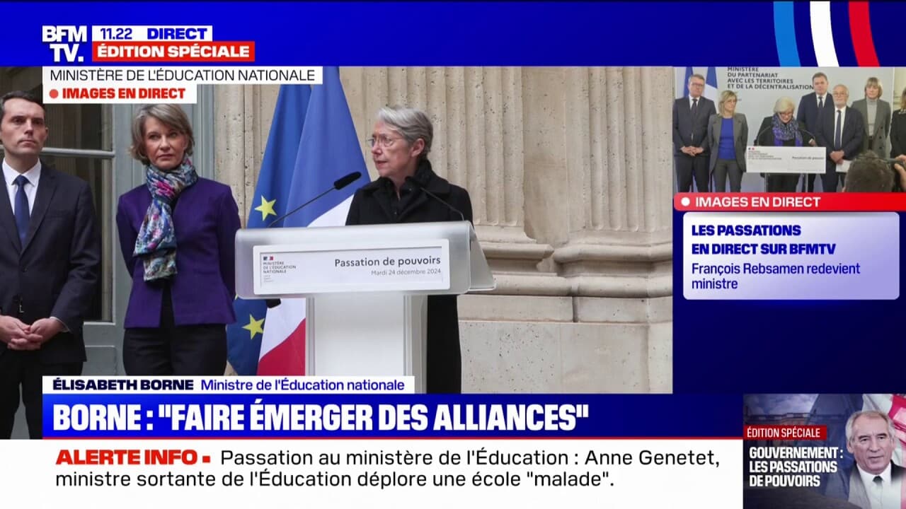 Élisabeth Borne ministre de lÉducation nationale Je ne suis pas