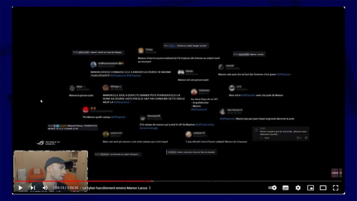 Cyberharcèlement de Manon Lanza après le GP Explorer comment faire en