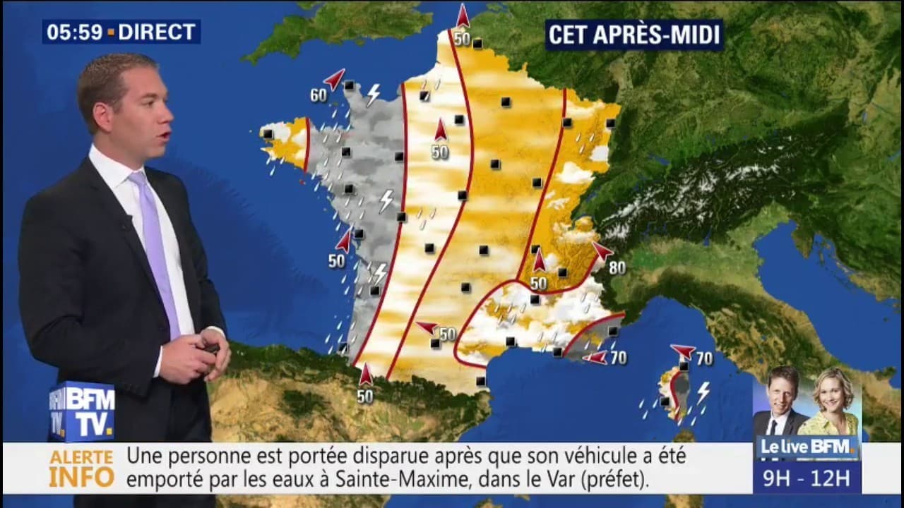 Des pluies toujours importantes sur le Var et une météo perturbée sur