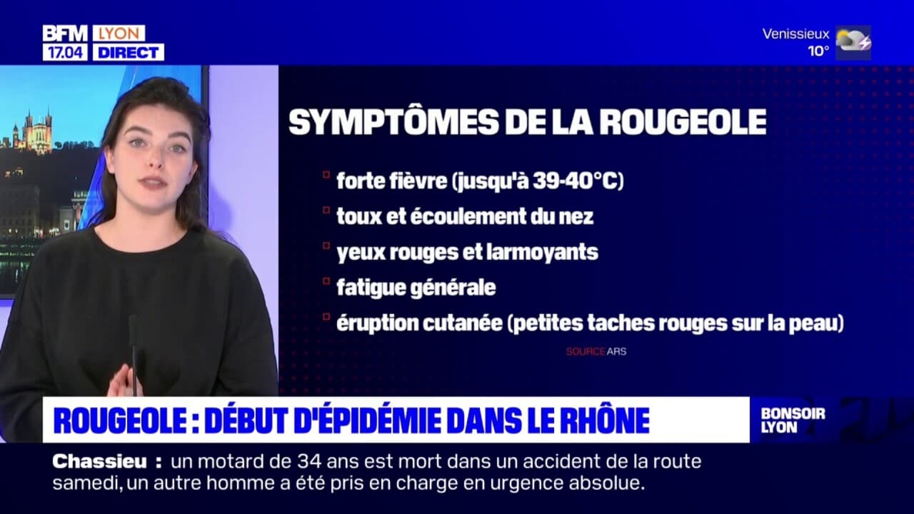 Rhône début d une épidémie de rougeole