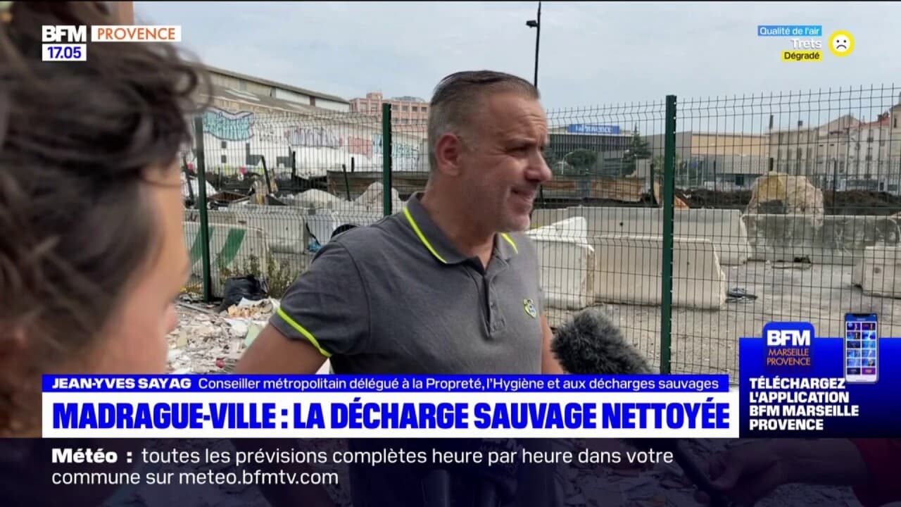 Marseille l opération de nettoyage de la décharge sauvage du chemin de