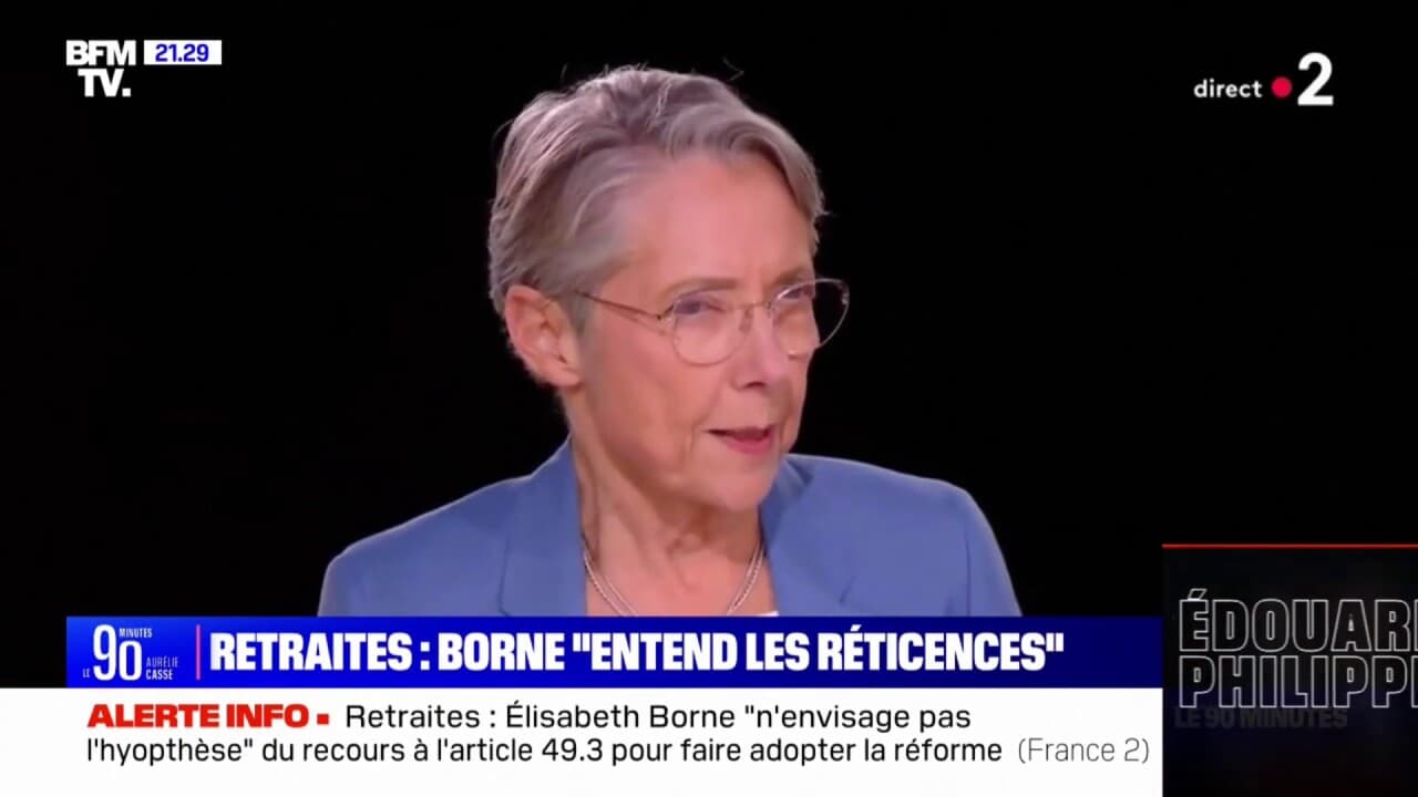 Retraites Lisabeth Borne Dit Entendre Les R Ticences