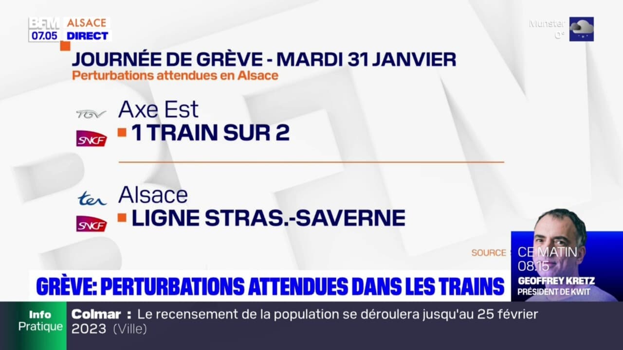 Gr Ve Du Janvier Le Trafic Sncf S Annonce Perturb En Alsace