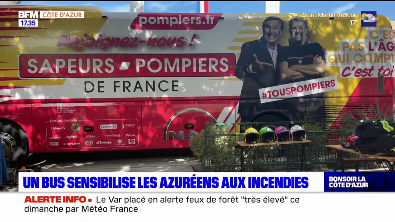 Alpes Maritimes Un Bus Des Pompiers Sensibilise Aux Feux De For T