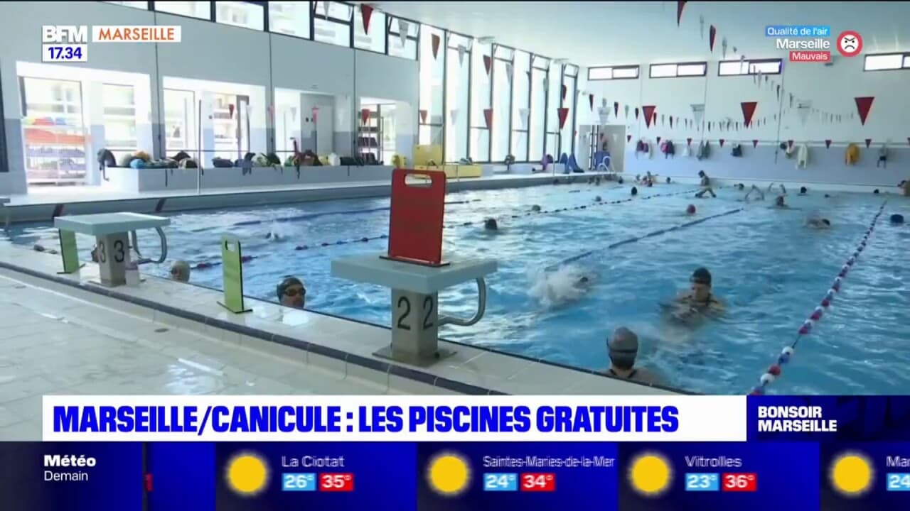 Canicule à Marseille les piscines municipales gratuites à partir de ce