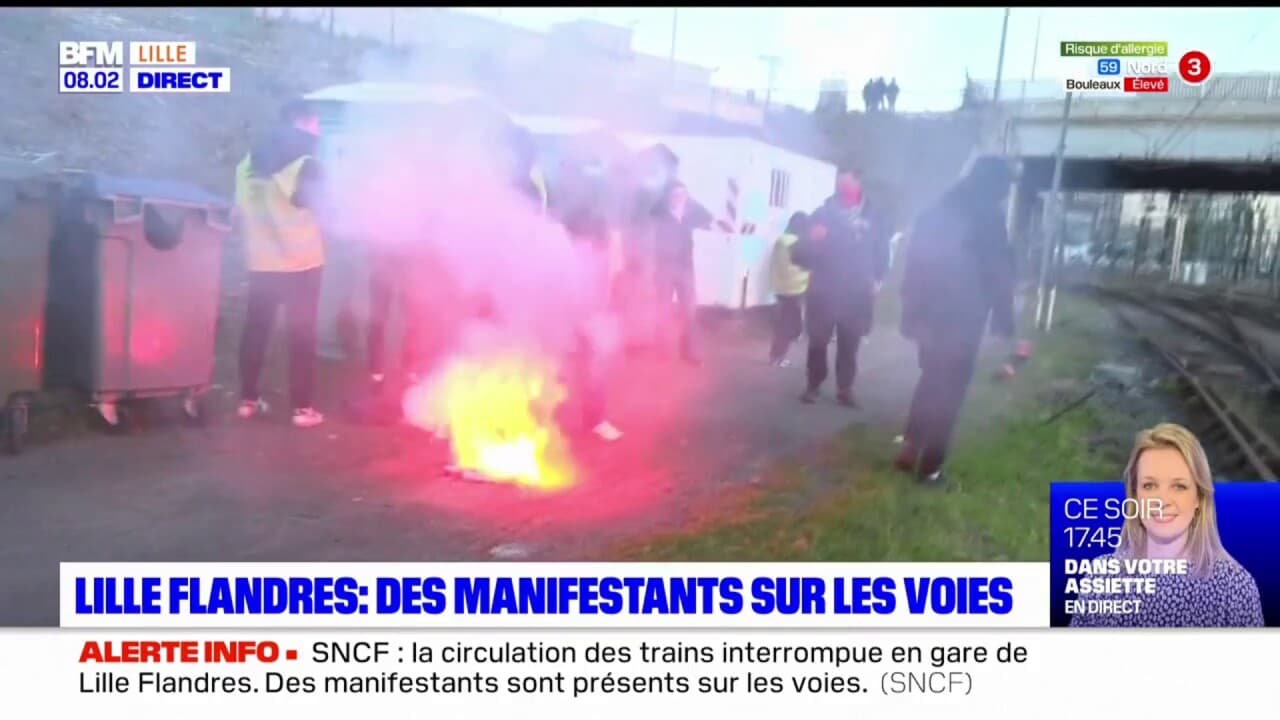 Nord Le Trafic Sncf Paralys En Raison De Manifestants Sur Les Voies