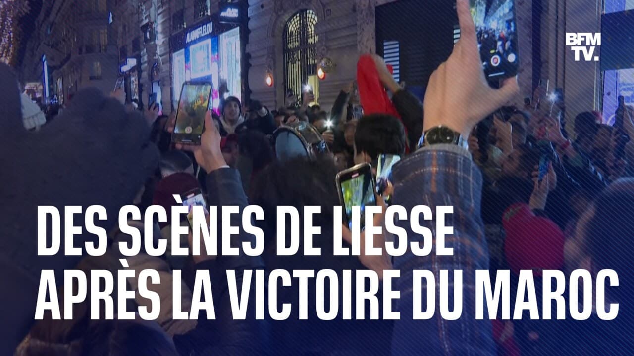 Sur les Champs Élysées à Rabat La liesse des Marocains après leur