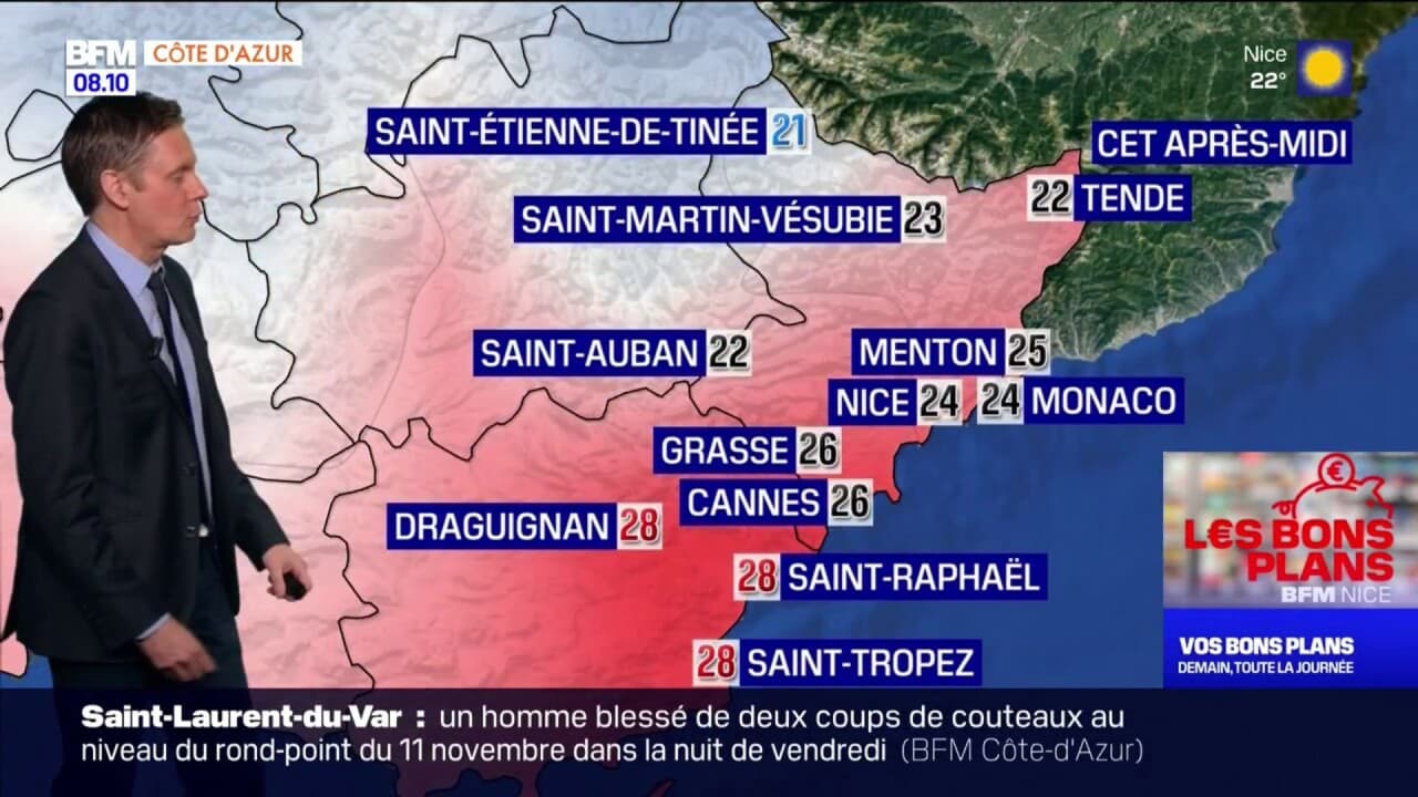 Météo Côte dAzur du soleil avant l arrivée d un ciel légèrement voilé