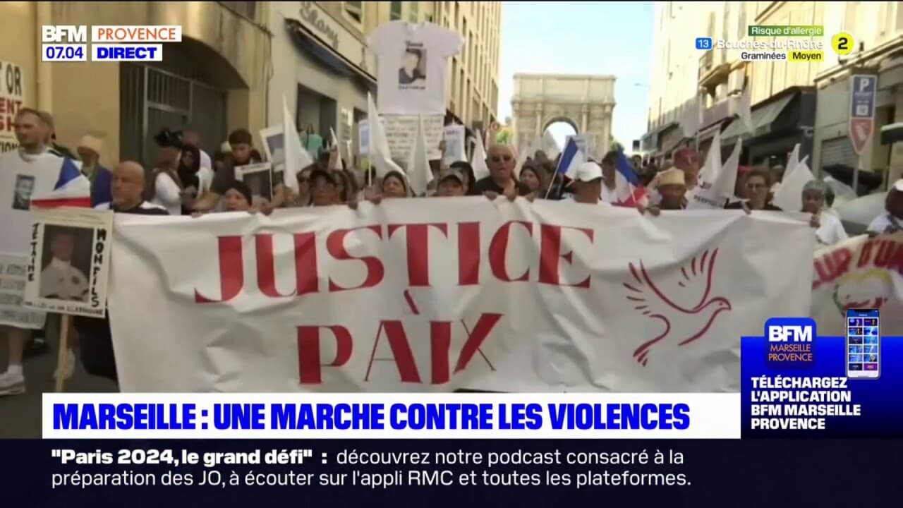 Marseille une marche blanche contre les violences organisée par les