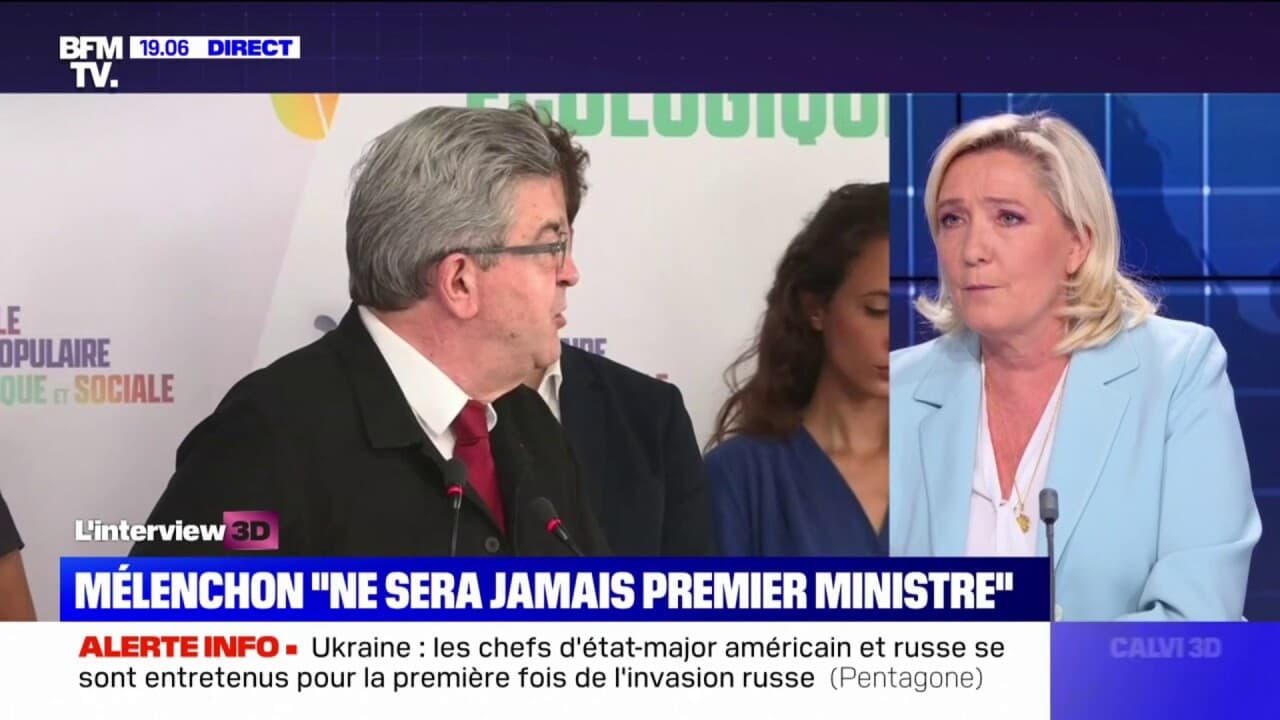 Marine Le Pen Jean Luc M Lenchon Ne Sera Jamais Premier Ministre