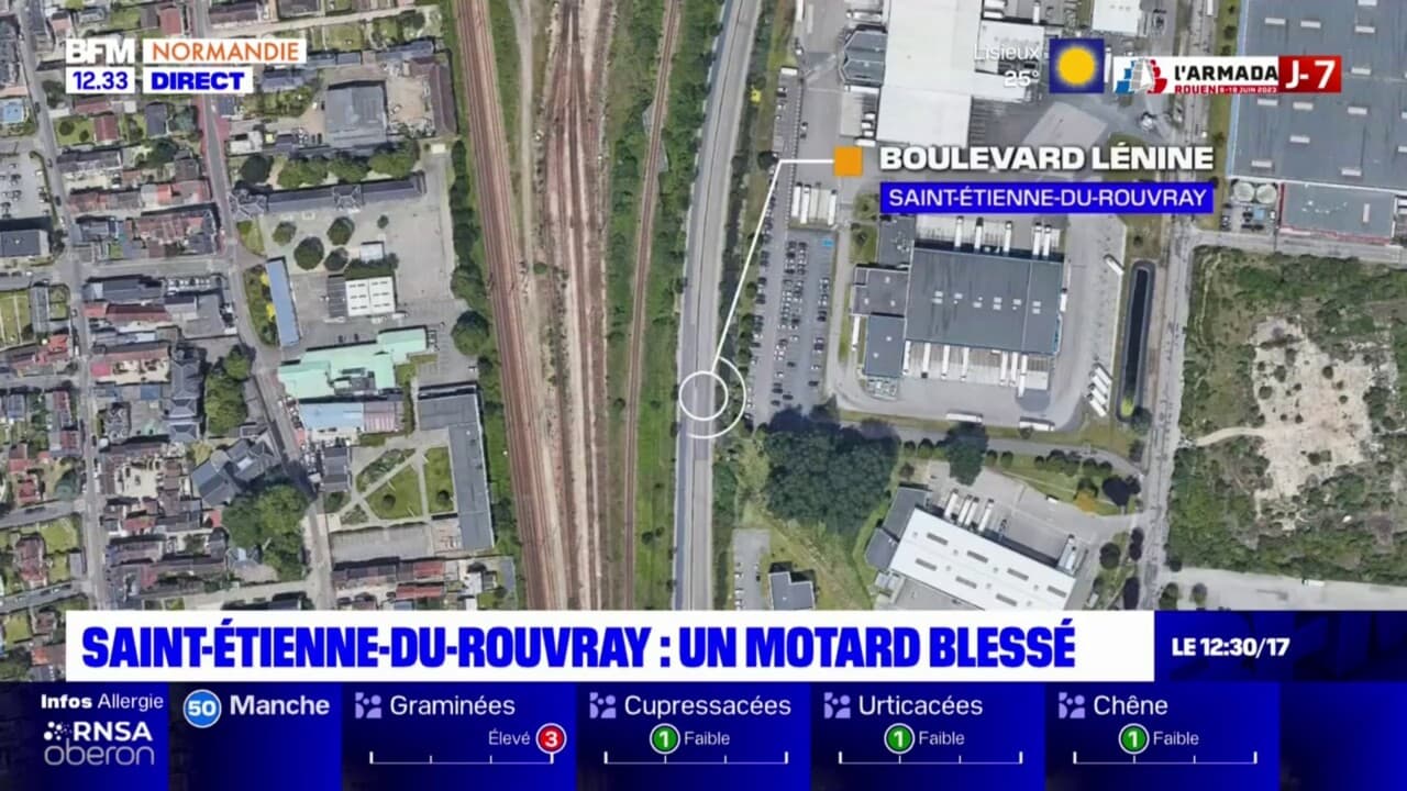 Saint Etienne Du Rouvray Un Motard Gri Vement Bless Dans Un Accident