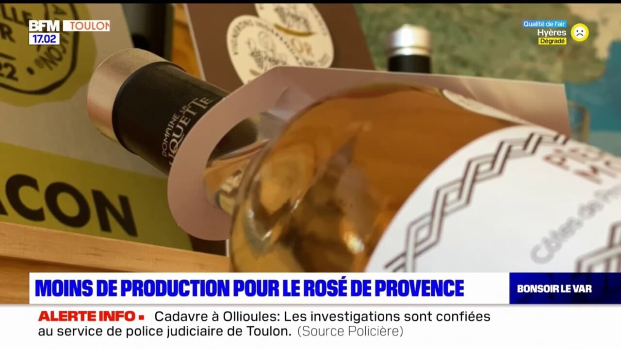 Var vers une baisse de la production du rosé de Provence