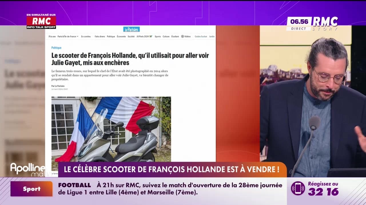 On n a pas osé vous en parler Le célèbre scooter de François Hollande