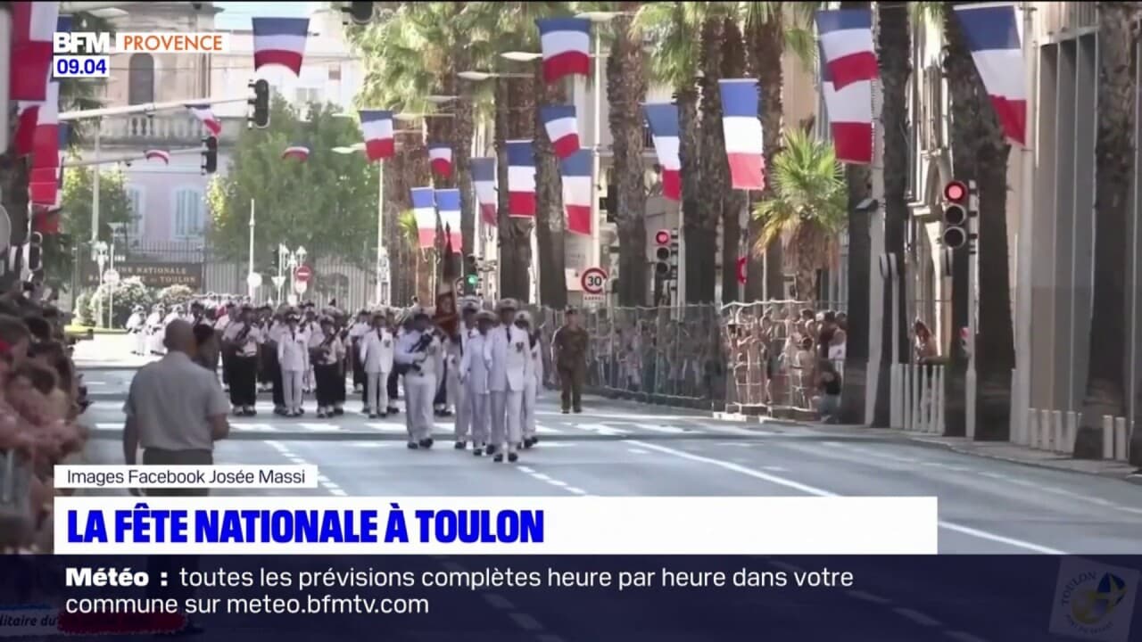 14 Juillet les images du défilé militaire à Toulon