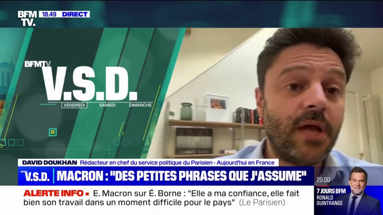 Emmanuel Macron face aux lecteurs du Parisien le rédacteur en chef du