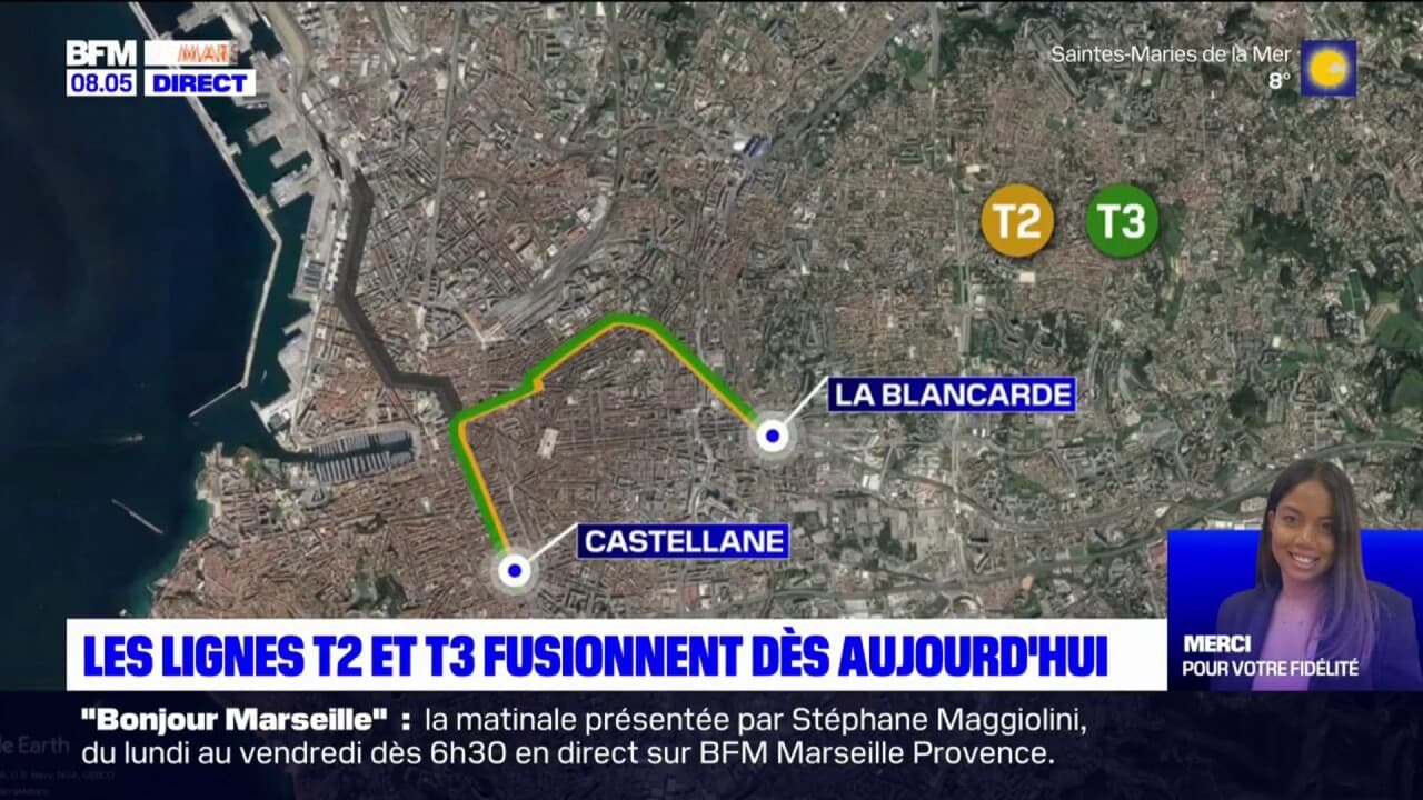 Marseille Les Lignes Et Du Tramway Fusionnent D S Aujourd Hui