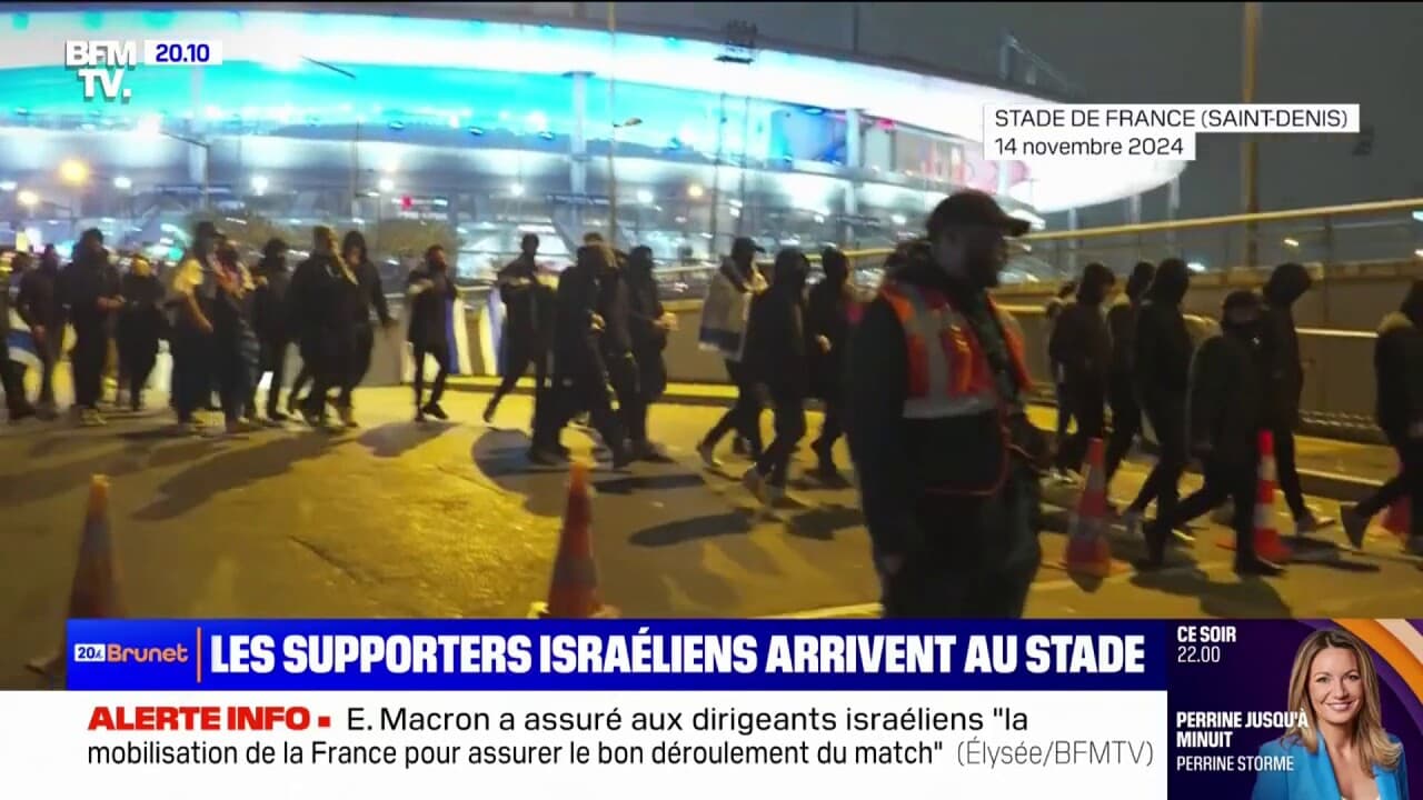 Match France Isra L Les Supporters Isra Liens Arrivent Au Stade De France