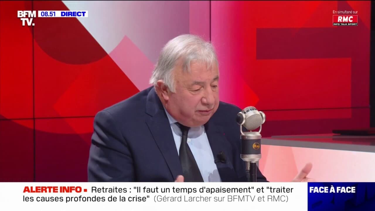 G Rard Larcher Se Dit Extr Mement R Serv Sur La Question De L