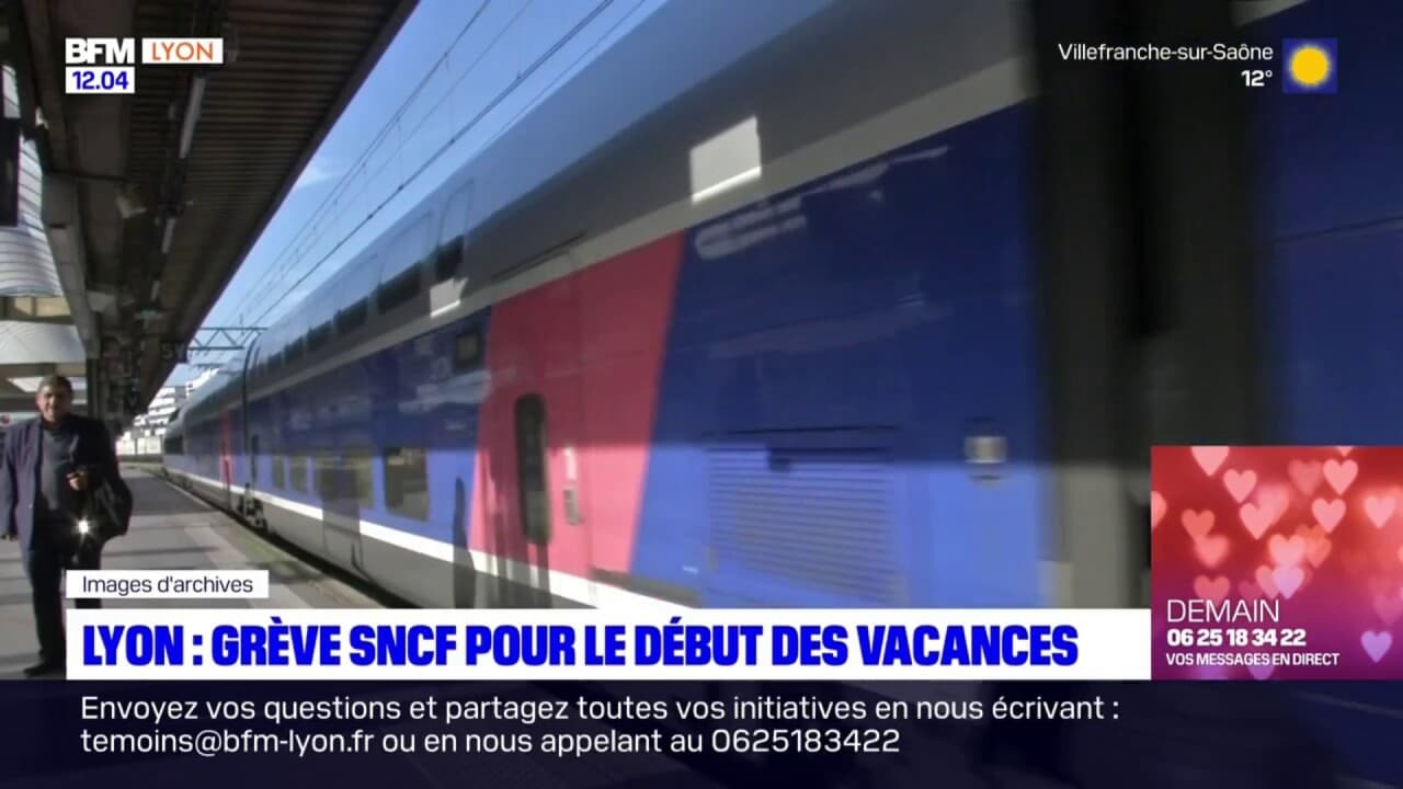 Rhône un mouvement de grève à la SNCF pendant les vacances