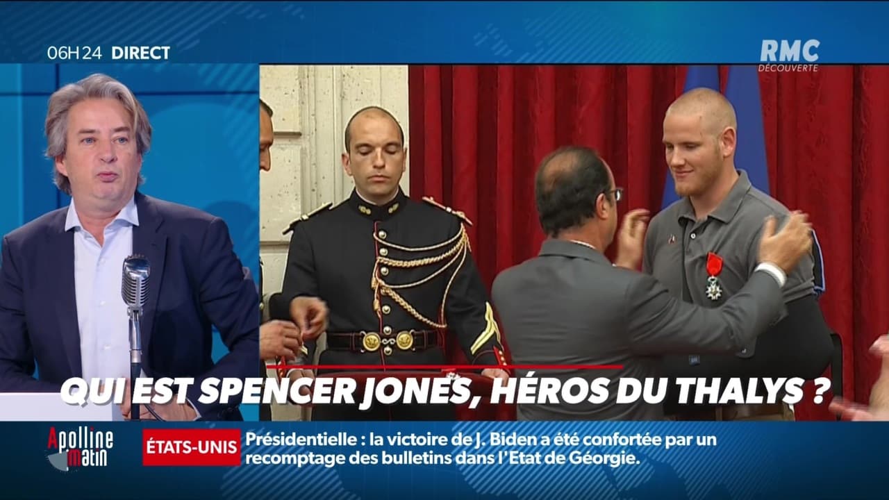 Le portrait de Poinca qui est Spencer Jones héros du Thalys 20 11