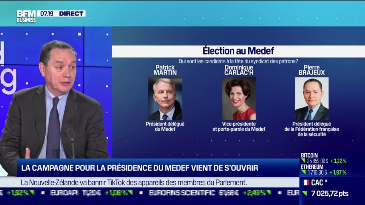 La campagne pour la présidence du Medef vient de s ouvrir