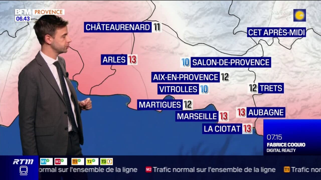 Météo Bouches du Rhône encore une journée ensoleillée avec une baisse