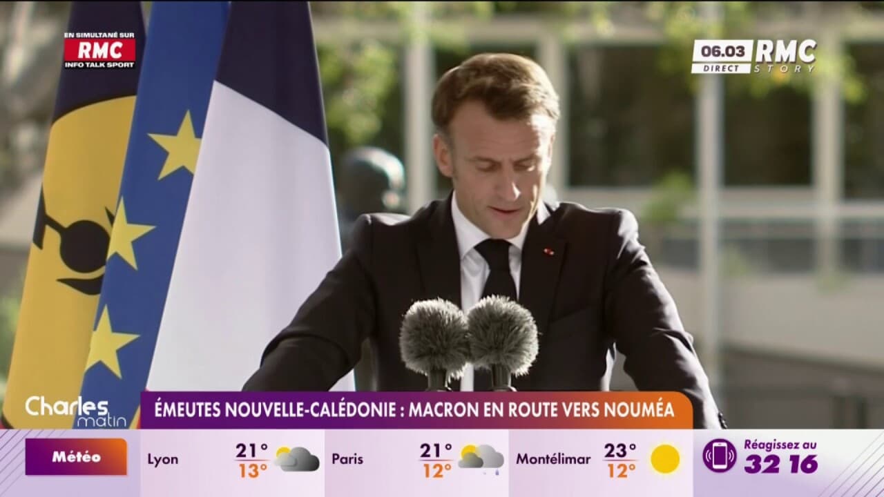 Emeutes Nouvelle Calédonie Macron en route vers Nouméa