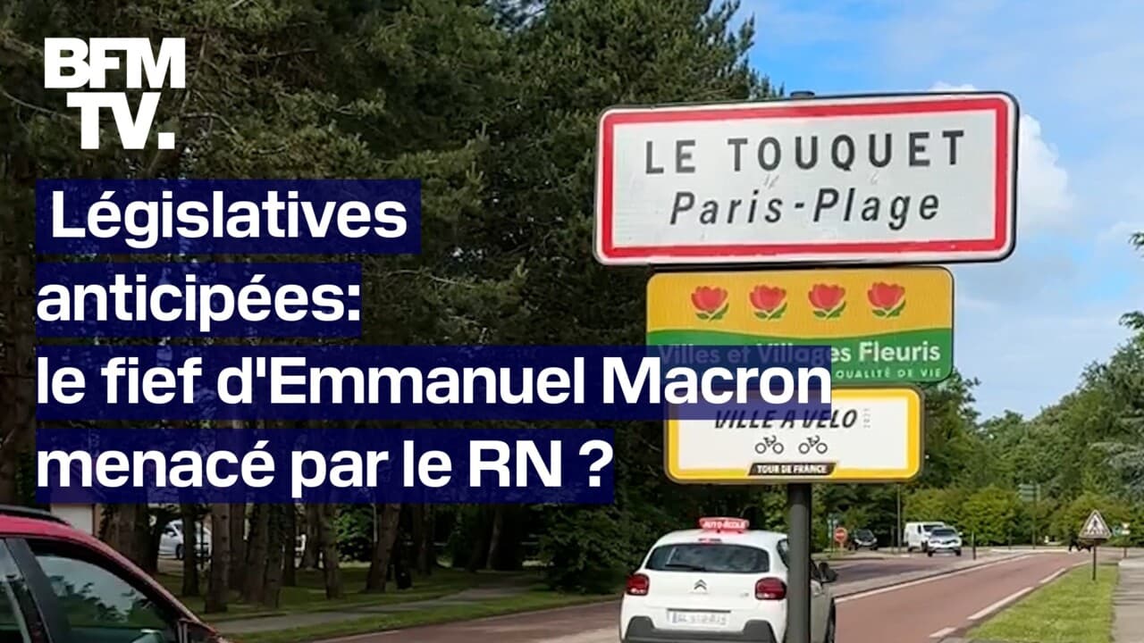 TANGUY DE BFM Le Touquet Fief D Emmanuel Macron Peut Il Passer RN