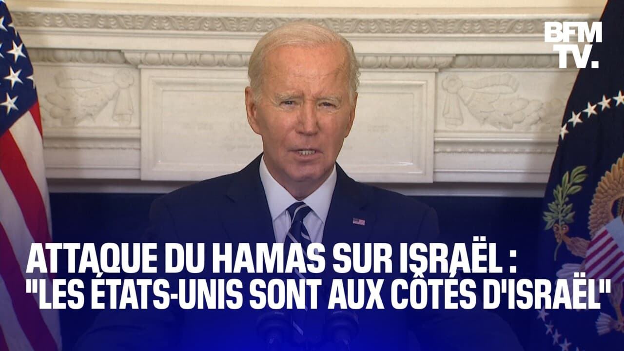 Les États Unis sont aux côtés d Israël Joe Biden réagit à l attaque