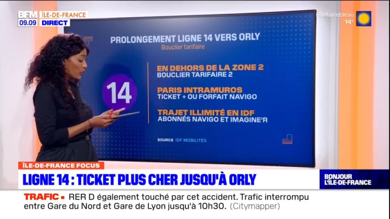 Prolongement de la ligne 14 le ticket sera plus cher pour aller à l