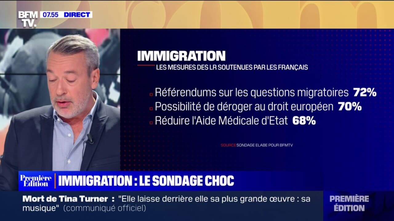 Sondage BFMTV 1 Français sur 2 estime qu il y a trop d immigrés en