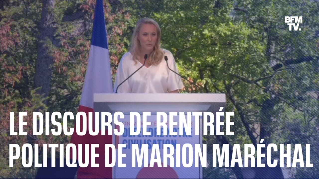 Le Discours De Rentr E Politique De Marion Mar Chal T Te De Liste De