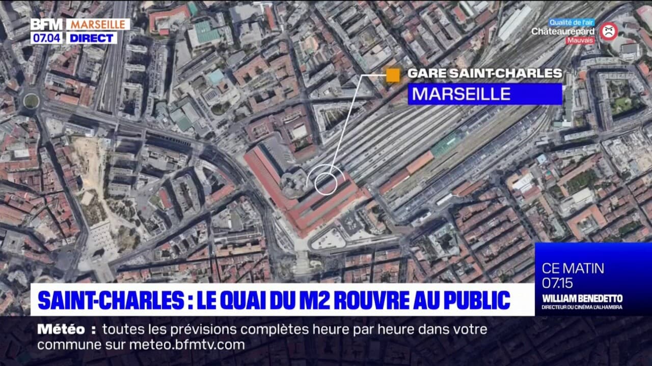 Marseille Le Quai Du M Tro Rouvre Au Public La Station Saint Charles