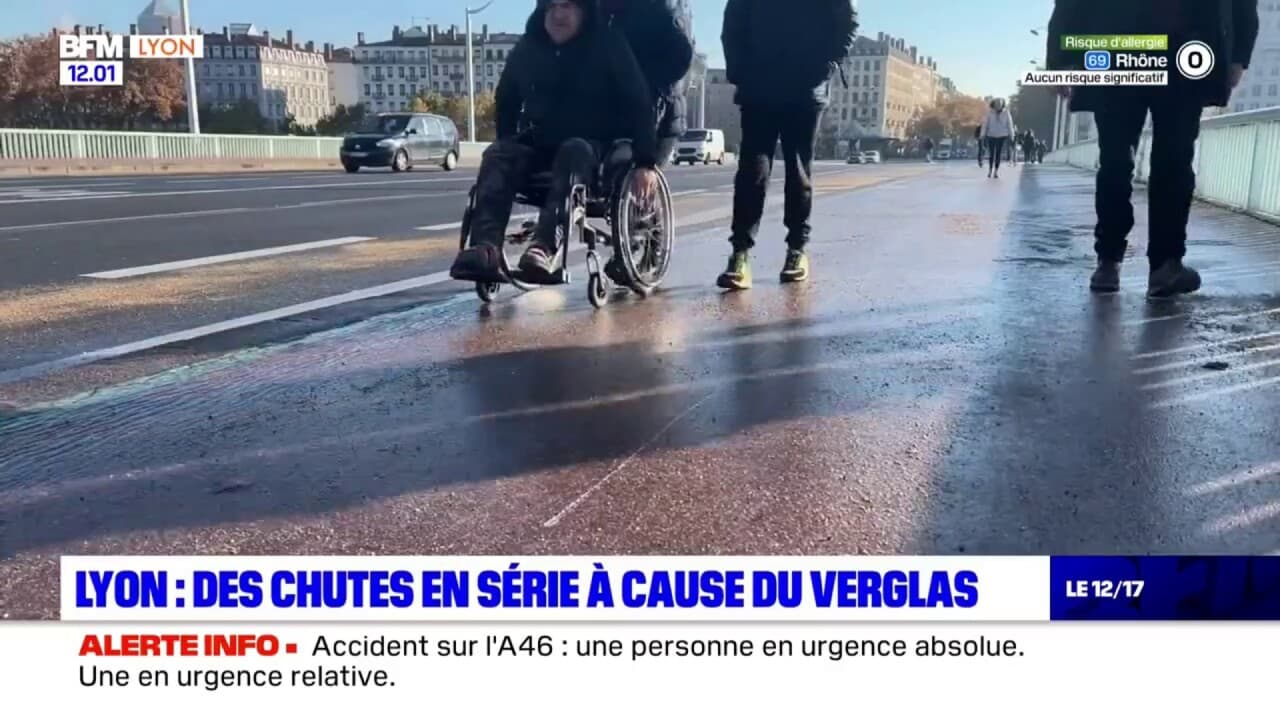 Lyon Des Chutes En S Rie Ce Lundi Matin Cause Du Verglas