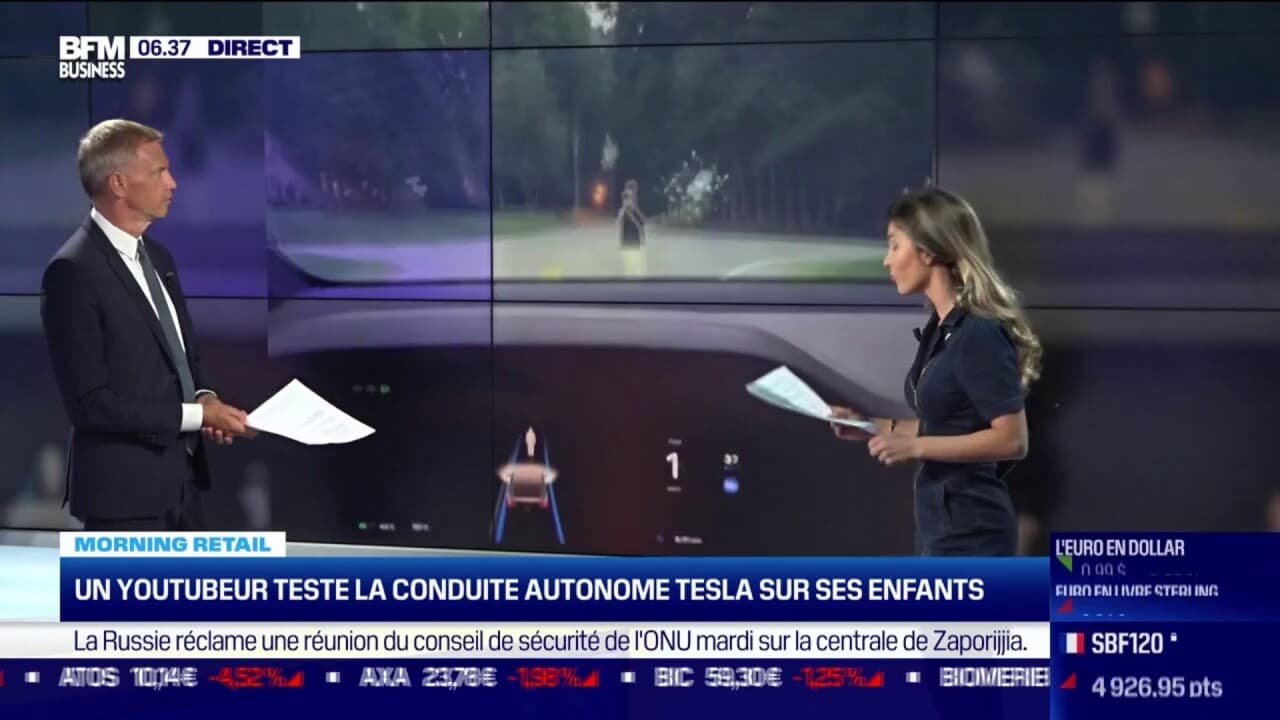 Un Youtubeur Teste La Conduite Autonome De Tesla En Fon Ant Sur Son Enfant