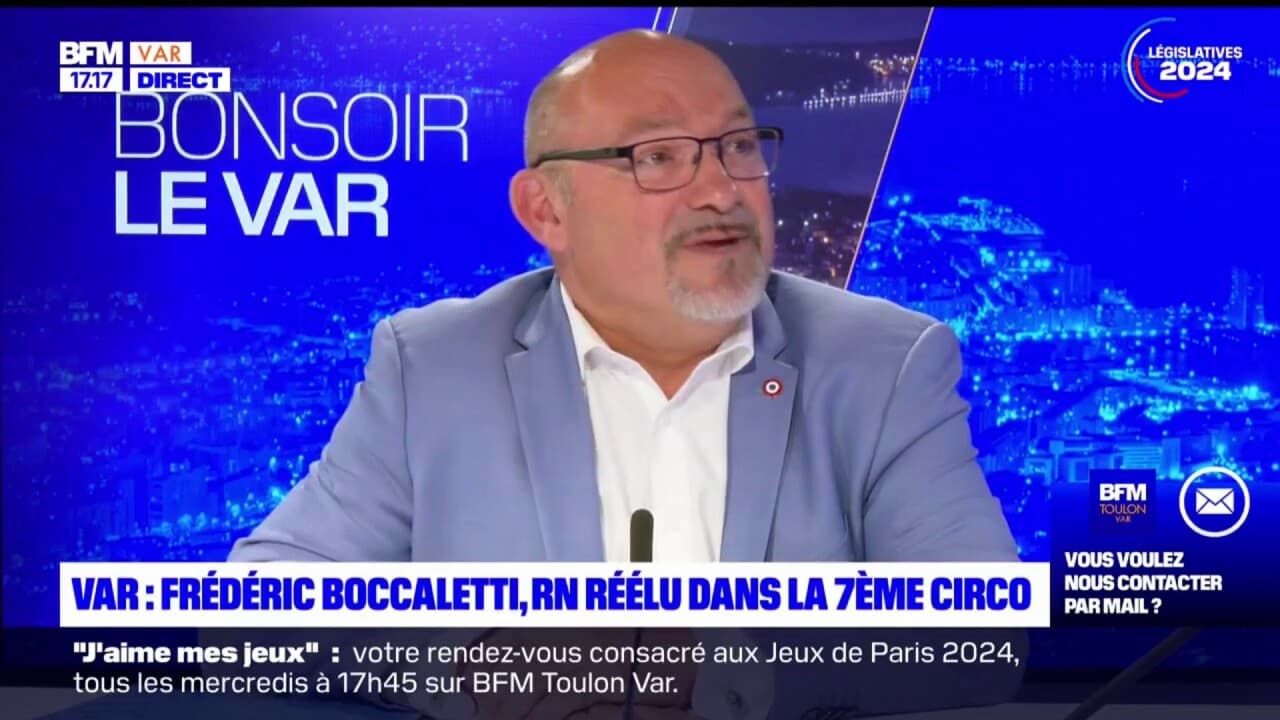 Législatives dans le Var Frédéric Boccaletti député RN réélu se