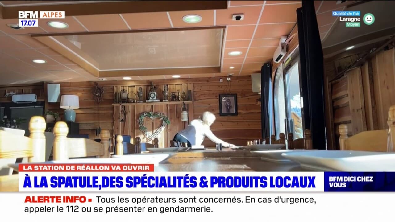 Hautes Alpes Le Restaurant La Spatule En Bois Pr T Pour L Ouverture