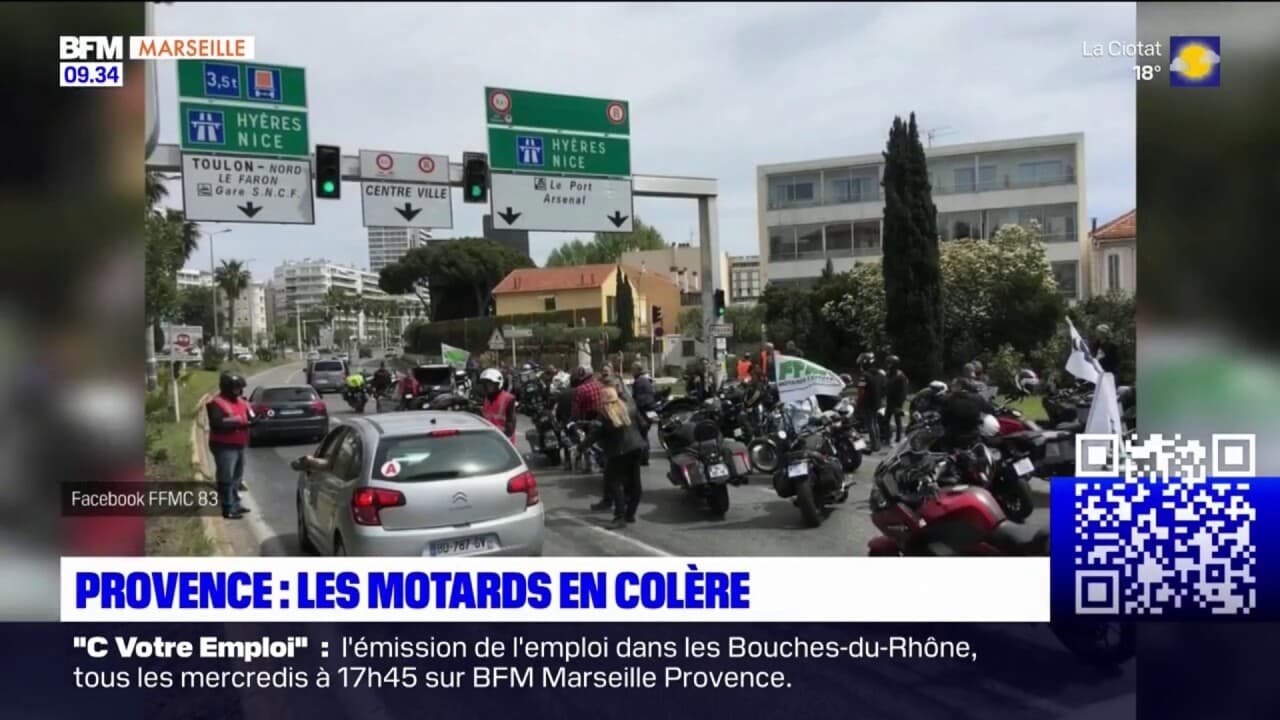 Toulon Les Motards Ont Manifest Contre Le Contr Le Technqiue