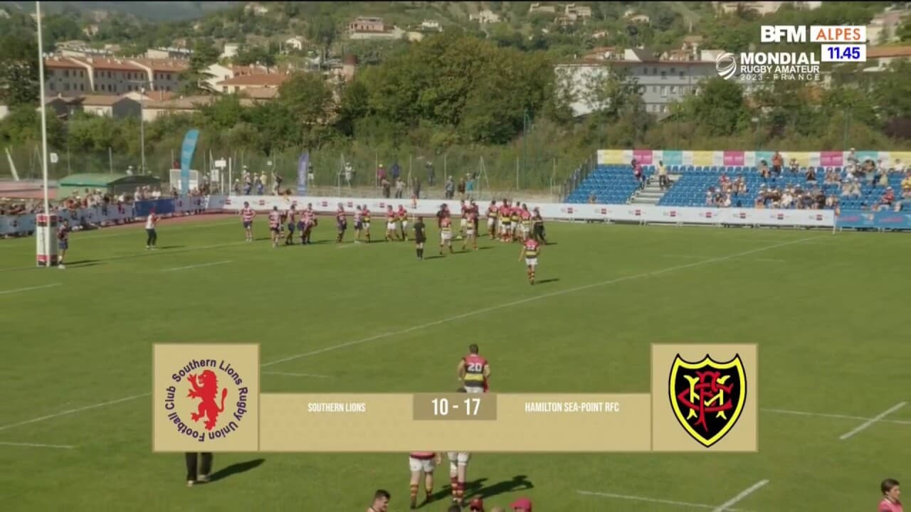 Coupe du monde de rugby amateur l Afrique du Sud l emporte face à l