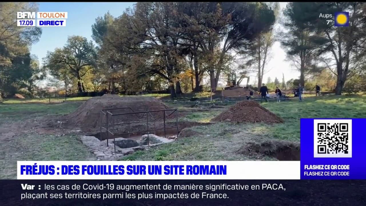 Fréjus des fouilles sur un site romain