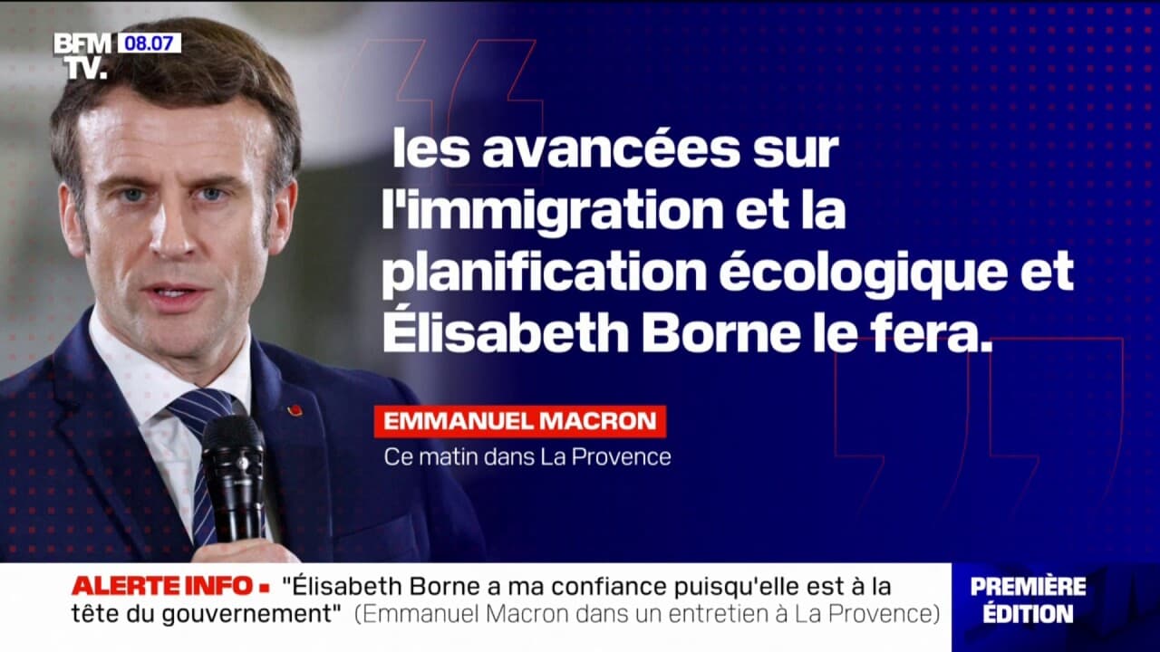 Emmanuel Macron Annonce Qu Lisabeth Borne Fera Le Point Sur Plusieurs