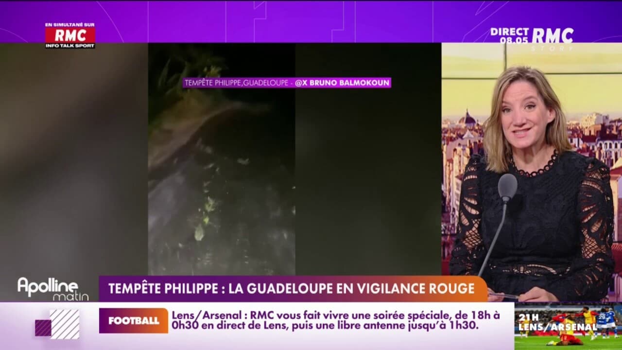 Tempête Philippe la Guadeloupe en vigilance rouge