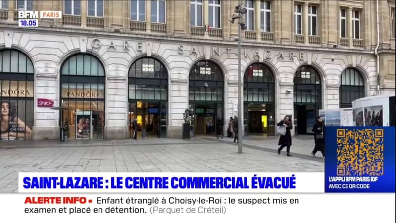 Paris Le Centre Commercial De Saint Lazare Vacu E Apr S Une Alerte