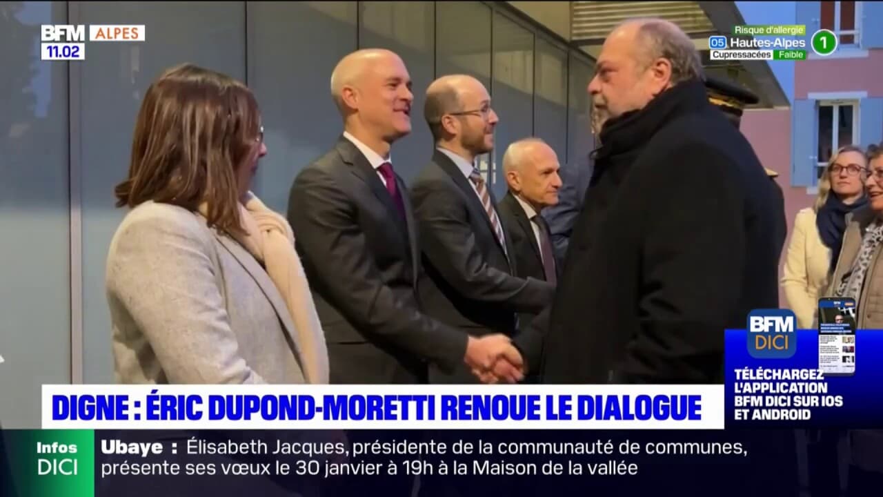 Digne Les Bains Ric Dupond Moretti Renoue Le Dialogue Avec Les Lus