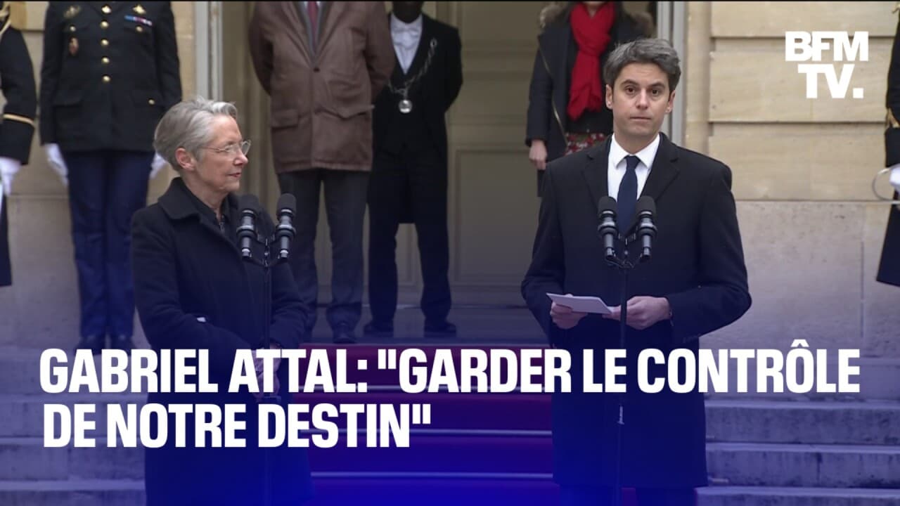 Revivez La Passation De Pouvoirs Entre Lisabeth Borne Et Gabriel Attal