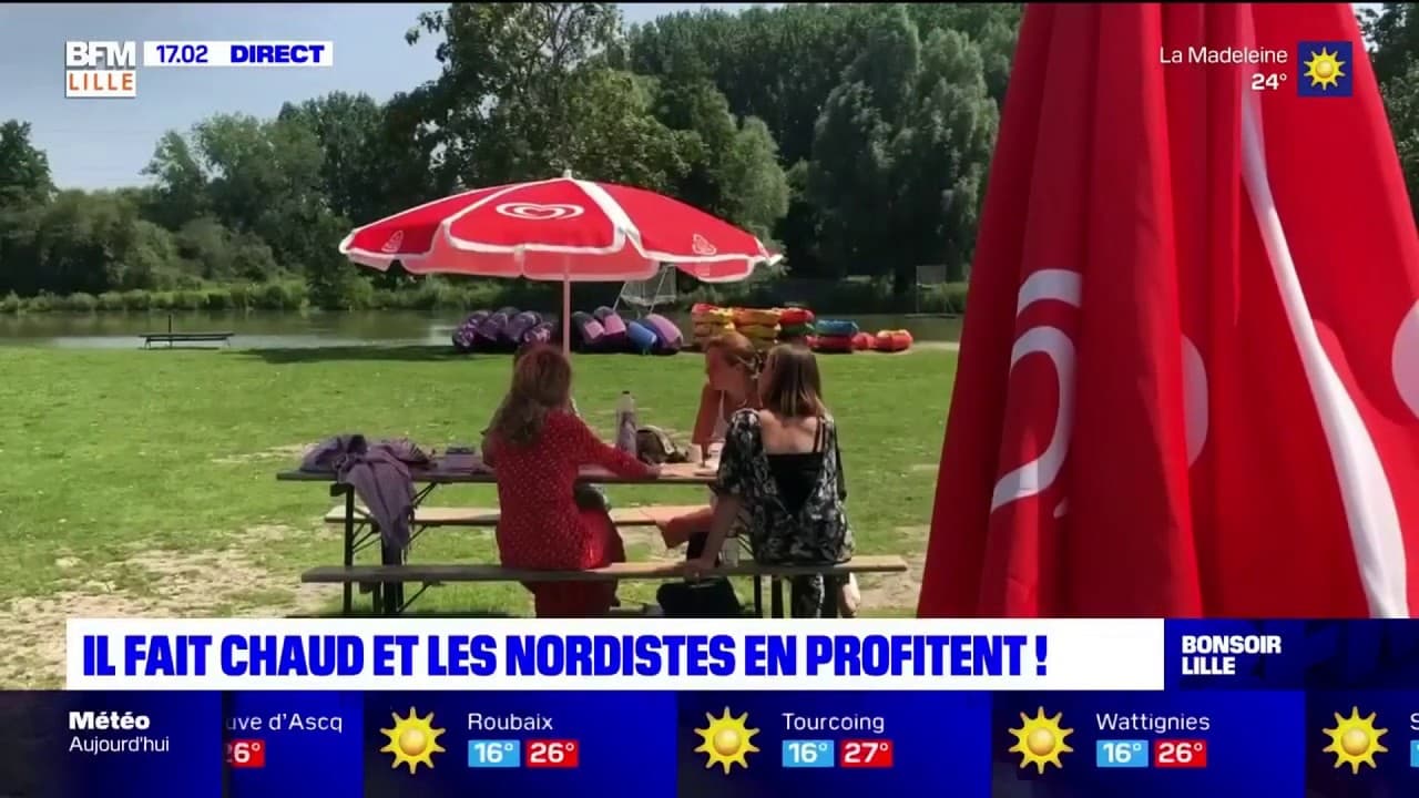 Nord Les Nordistes Profitent De La Chaleur